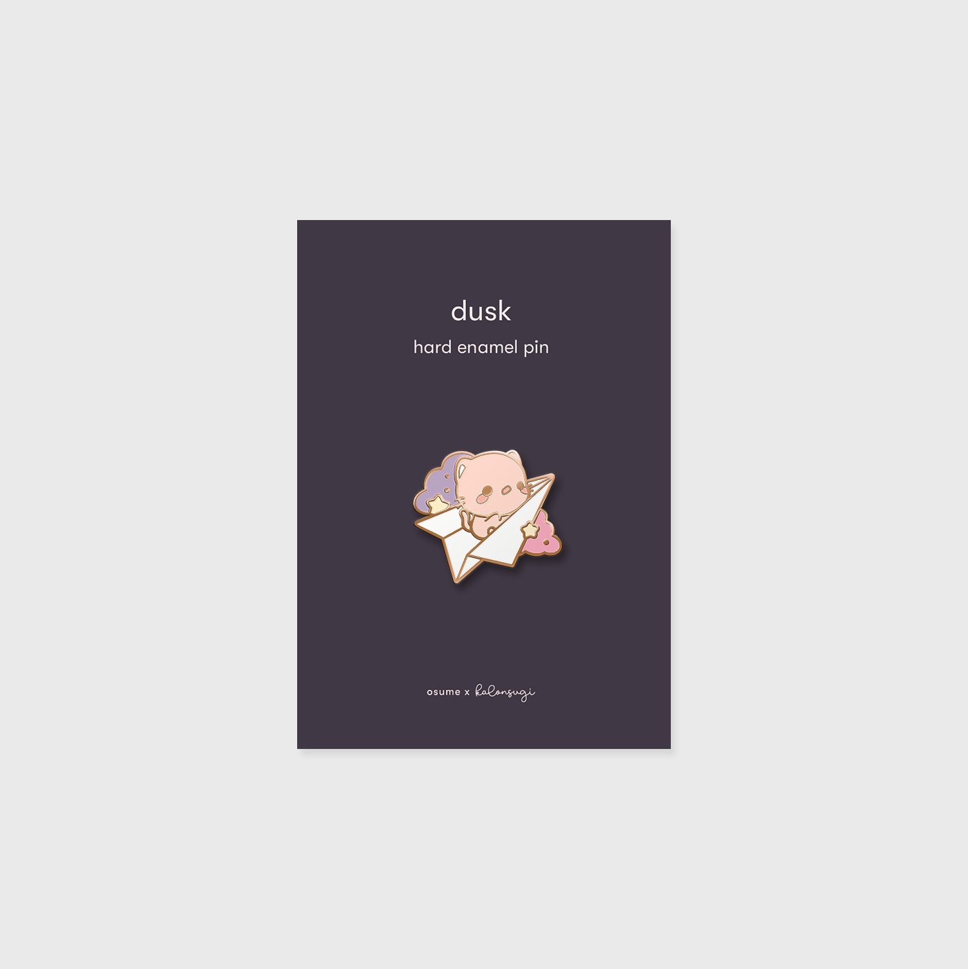 dusk enamel pin