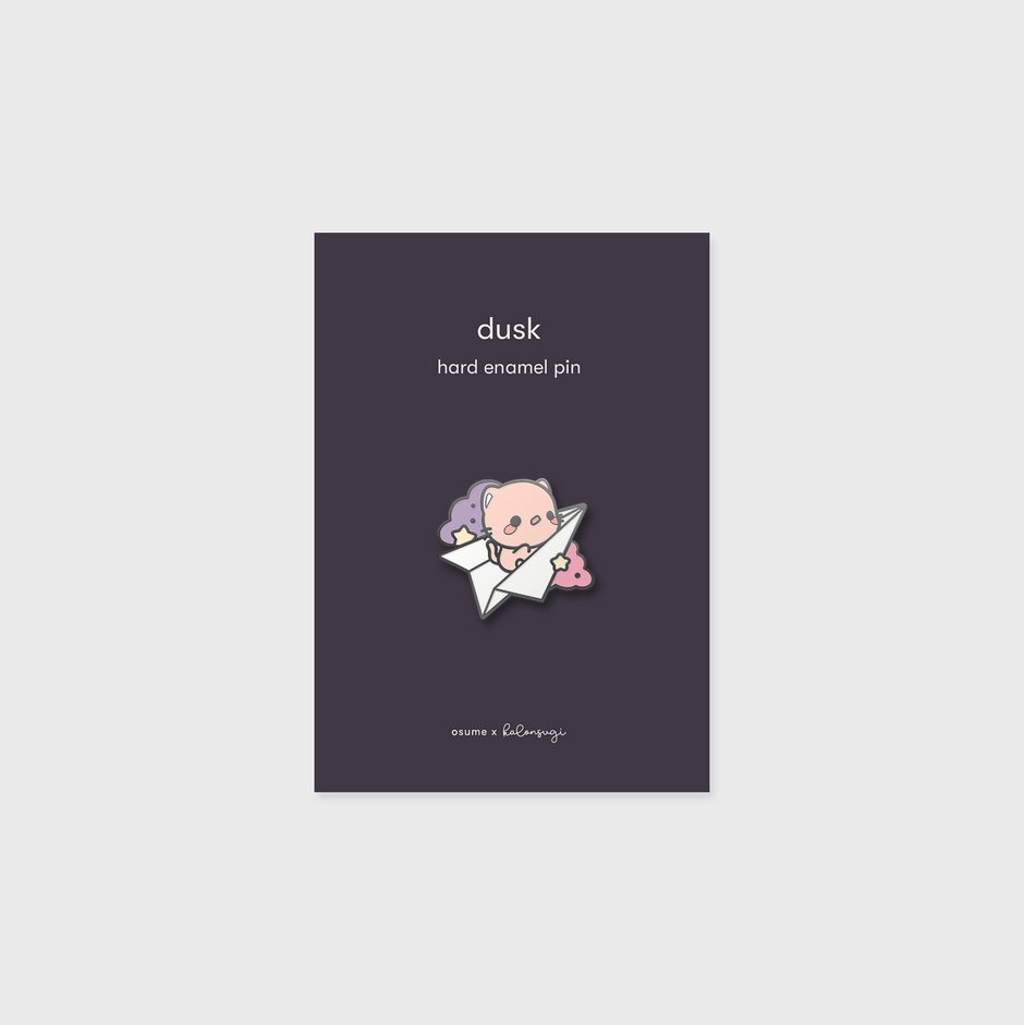 dusk enamel pin