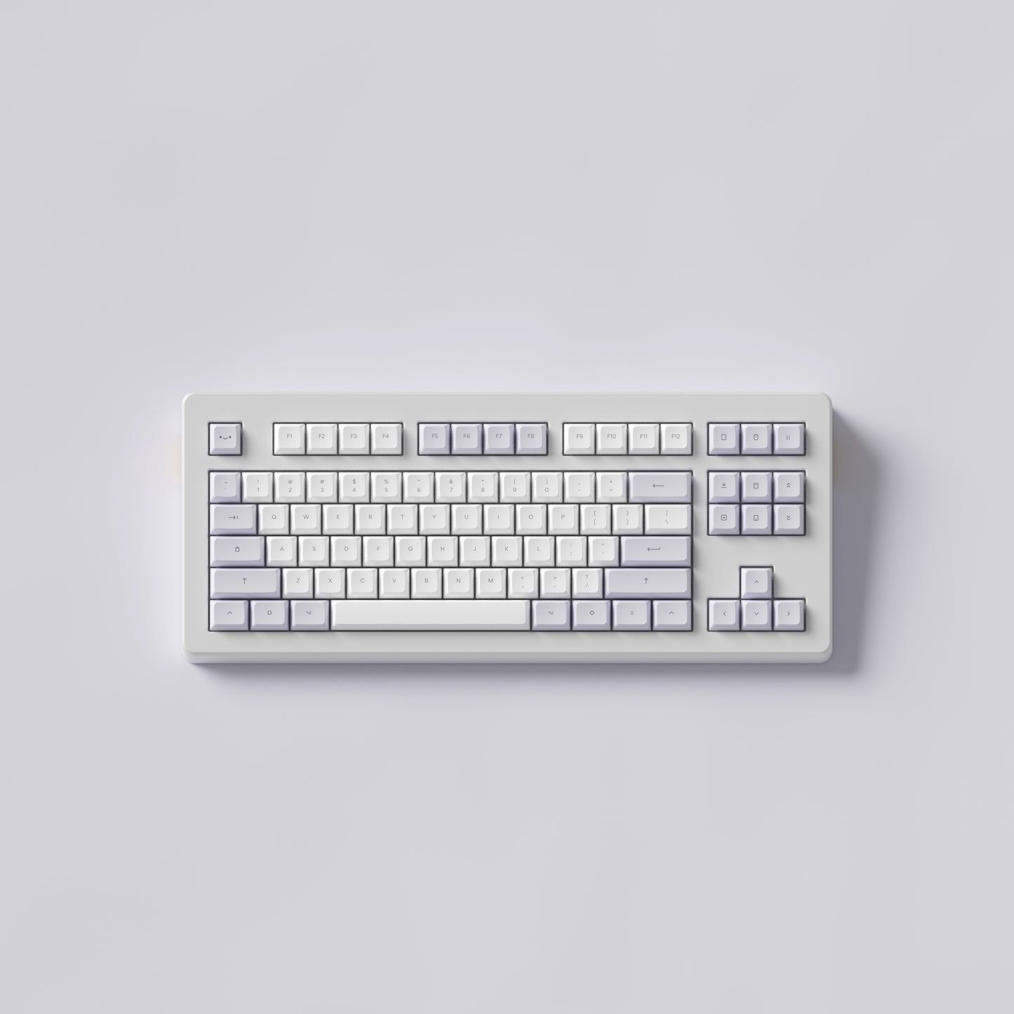 lilac dreams marshmallow keycaps