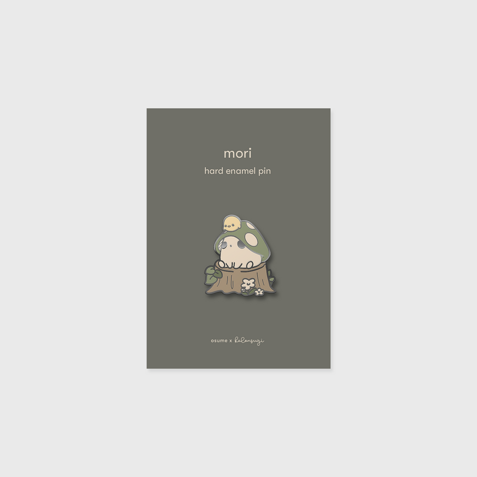 mori enamel pin