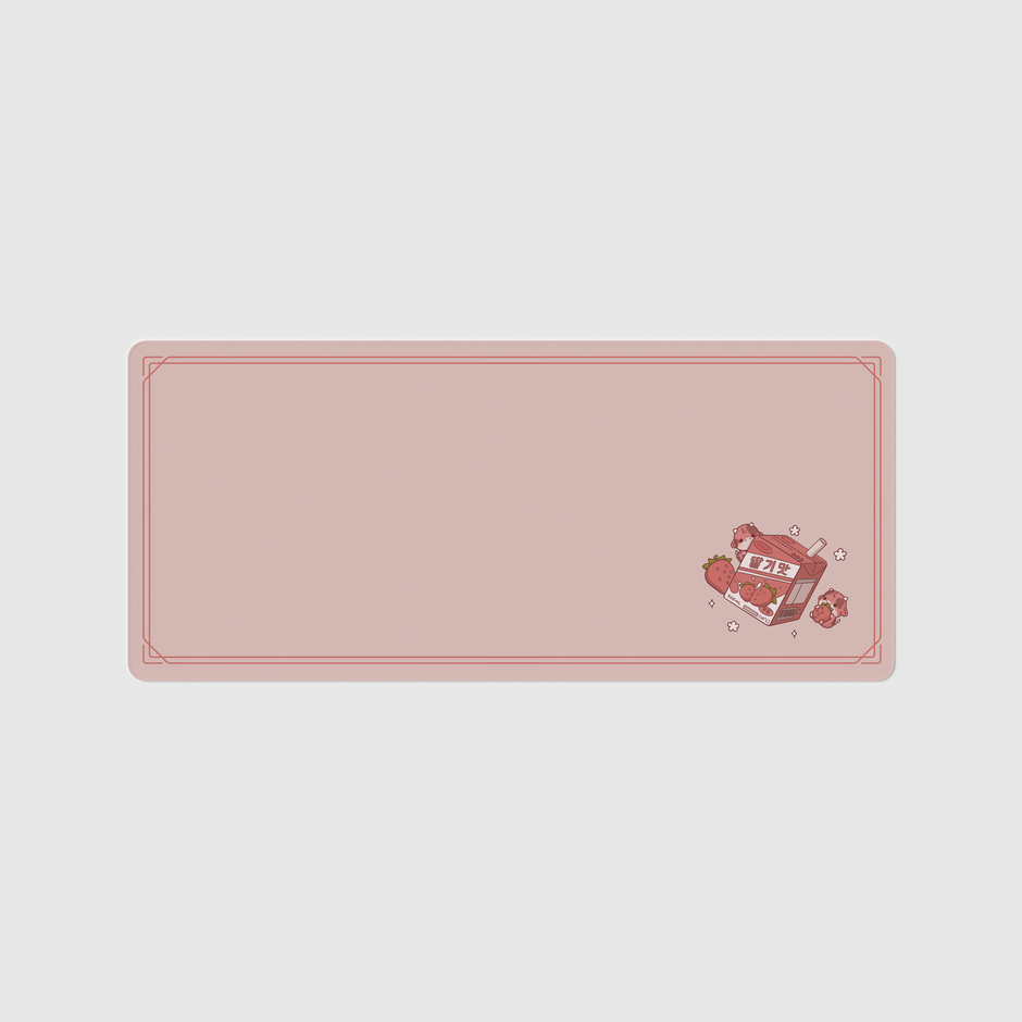 strawberry milk standard deskmat